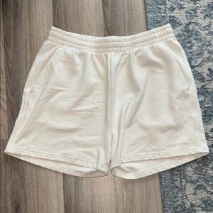 Bandier Cream Lounge Shorts